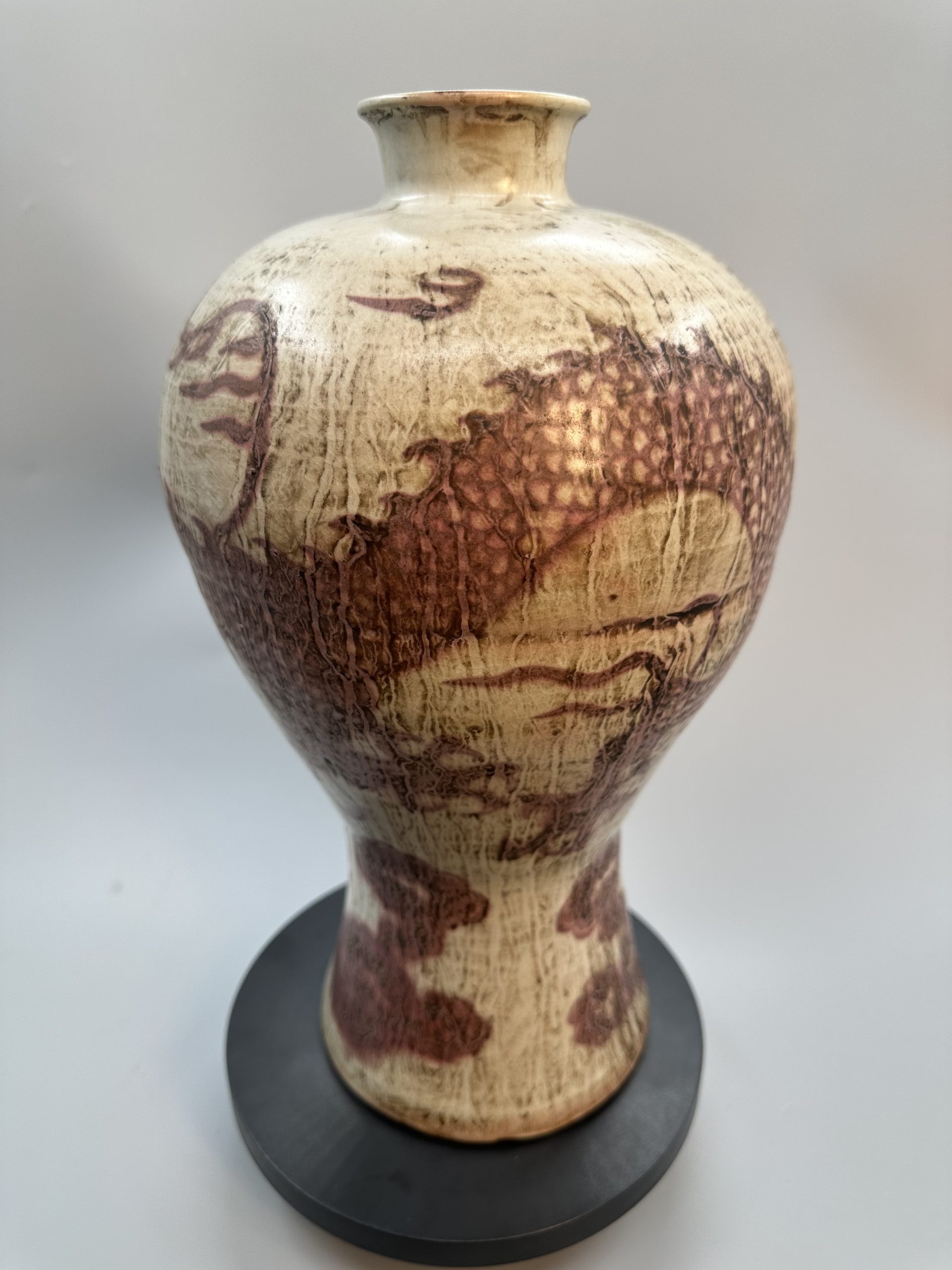 0122-元代风格釉里红龙纹大罐Dragon Pattern Large Jar - Jade Art 